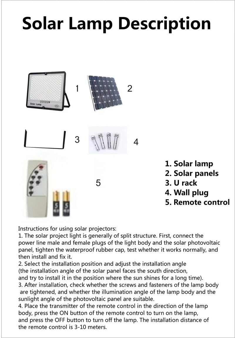 Luz Solar de Emergência Refletor LED