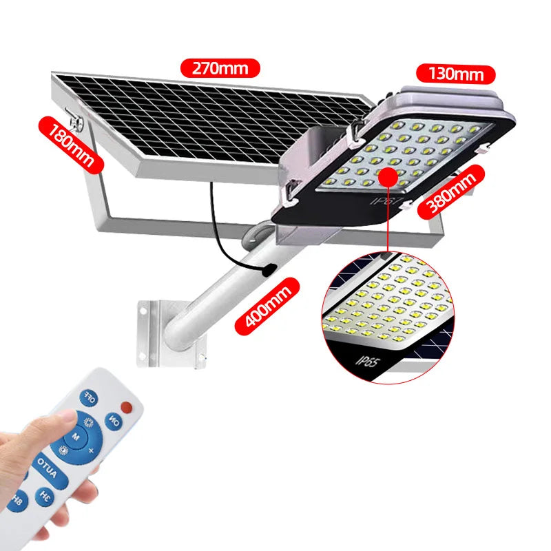 Lâmpada de rua Solar Super Brilhante Dividida | à prova d'água, LED | Lâmpada de rua solar, quintal, iluminação de segurança, lâmpada de parede